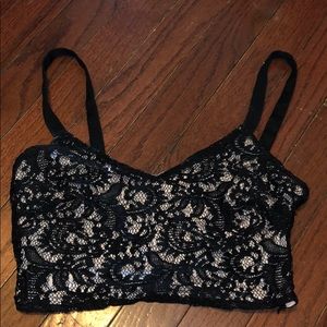black crop top